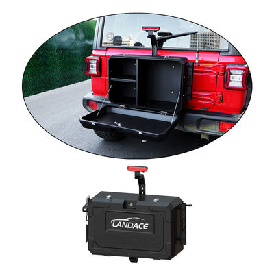 6063 Aluminium Jeep Wrangler JL JK Tail Gate Storage Box untuk Off Road Exterior Storage