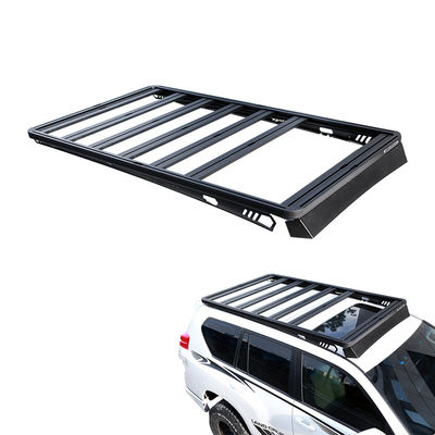 LC300 Rak Bagasi Atap Hitam Off Road Kargo Basket Powder Coated