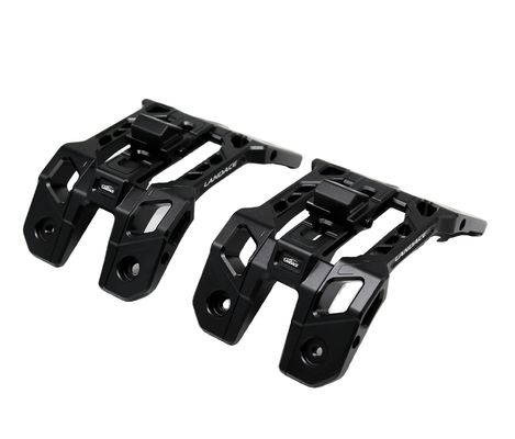 Aluminium Alloy Silver Light Mounting Brackets untuk Kendaraan Off-Road CNC Machining