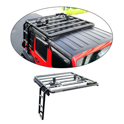 18-23 Wrangler Rubicon Jeep Atap Side Climbers Tangga Offroad Steel Climb Ladder