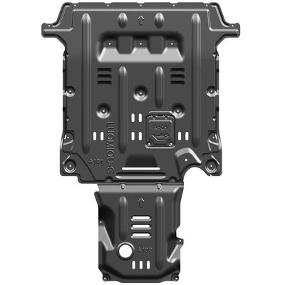 Perlindungan Mesin Alfa Romeo Giulia dengan Plat Skid Alloy Magnesium Aluminium Hitam