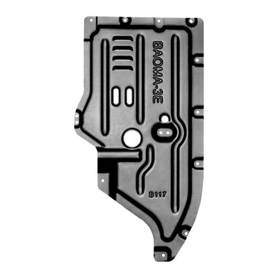 Powder Coating BMW Transmission Skid Plate Protective Plate untuk Perlindungan Bawah Badan Tinggi-