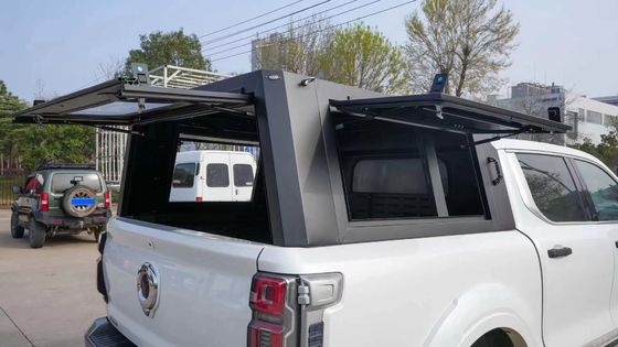 OEM Service Diterima Alloy Aluminium Great Wall Tonneau Cover untuk GWM POER 80kg Kapasitas