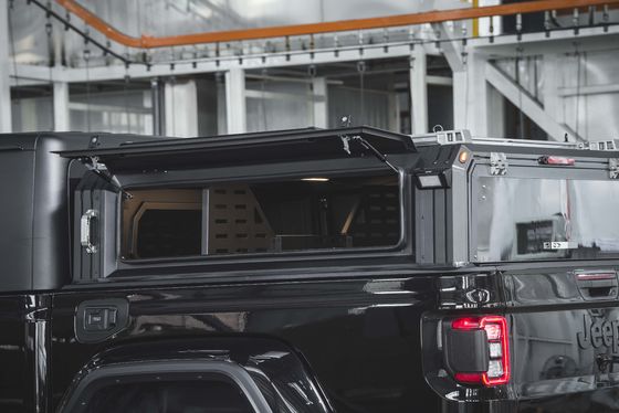 Aluminium Alloy Truck Bed Cover Pickup Tonneau Cover High Bed Canopy untuk Jeep Gladiator