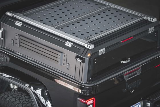 Aluminium Alloy Truck Bed Cover Pickup Tonneau Cover High Bed Canopy untuk Jeep Gladiator