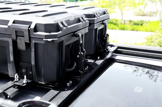 Kotak atap mobil tahan karat Dukungan truk Kotak alat stainless steel Bracket pemasangan