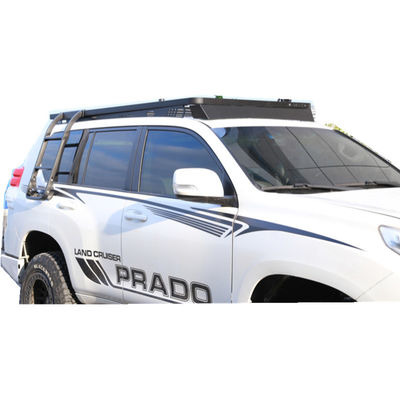 Platform rak atap mobil tahan karat dengan rel pemasangan dari baja tahan karat hitam