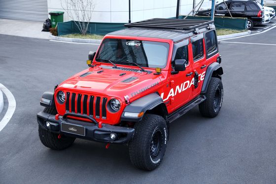 Electrophoresis Baggage Carrier Rak Atap Mobil AL6063 Untuk Jeep Wrangler Rubicon Oleh JL