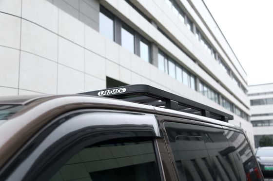 Black Multivan Crossbars Basket Flat Aluminium Alloy Platform Rak Atap untuk Volkswagen