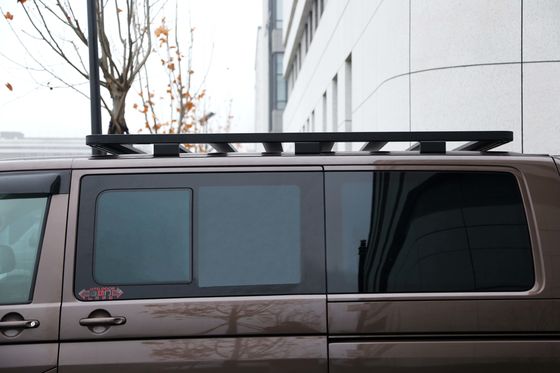 Black Multivan Crossbars Basket Flat Aluminium Alloy Platform Rak Atap untuk Volkswagen