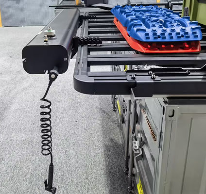 1450*178*120mm Tangki Air Aluminium Shower Jalan untuk Kendaraan Camping dan Off Road