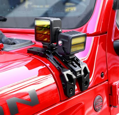 Powder Coating Aluminium Alloy Light Mounting Brackets untuk 4x4 Pillar Light Structure