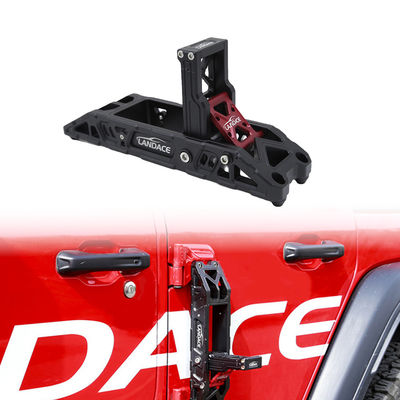 Folding CNC Aluminium Door Hinge Side Step Pedal Untuk Jeep Wrangler JK JL