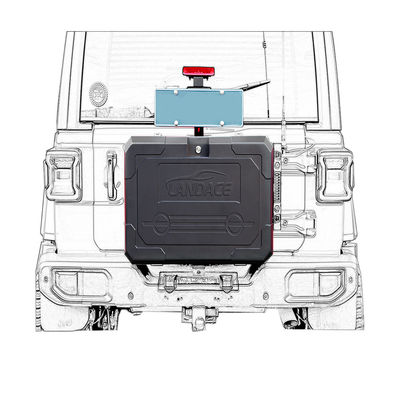 Instalasi Mudah 6063 Aluminium Tail Gate Storage Box untuk Jeep Wrangler JL JK