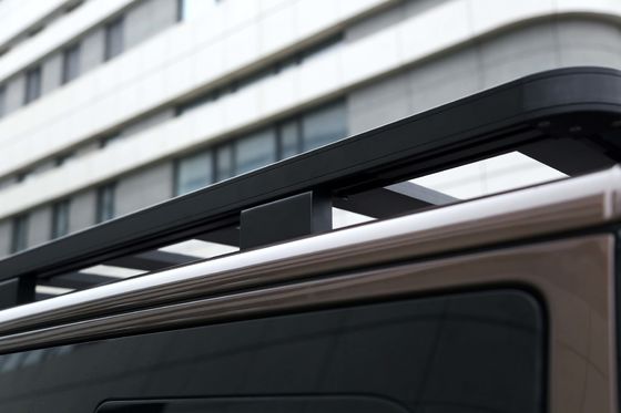 Black 4X4 Aksesoris Mobil Crossbar Basket Flat Platform Aluminium Alloy Multivan Rak Atap Mobil untuk Volkswagen