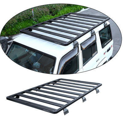 LC76 Series Off Road Cargo Rack Aluminium Alloy Rain Gutter Mounting Roof Rail Rack