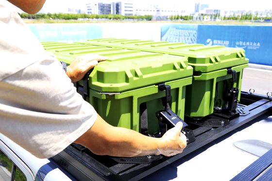 Universal mobil atap rak atas kargo bagasi penyimpanan kotak alat dengan berat bersih 16,5kg/set