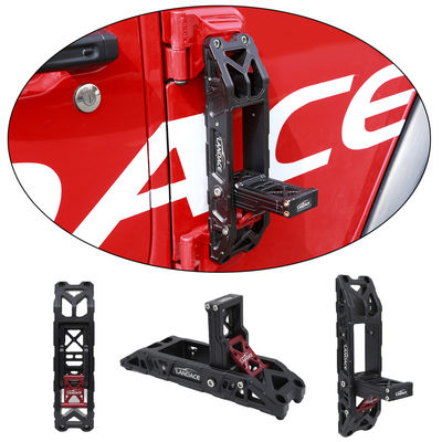 Pedal kaki aluminium hitam merah untuk Jeep Wrangler JL 4x4 Off Road Camping Aksesoris