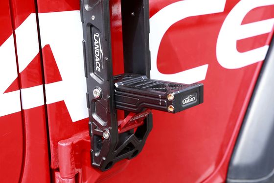 Pedal kaki aluminium hitam merah untuk Jeep Wrangler JL 4x4 Off Road Camping Aksesoris