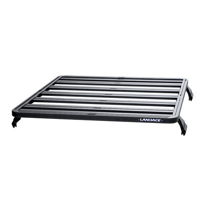 Rak atap berlapis bubuk hitam untuk LC79 Kapasitas 23,5 kg Aluminium 4WD Universal