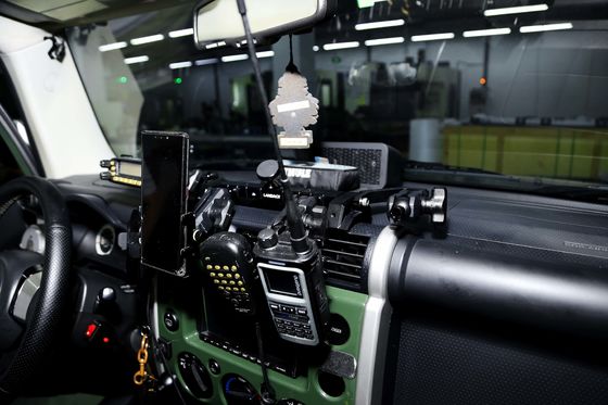 FJ Cruiser 6 Gang Wireless Car Switch Panel dengan Pemegang Telepon dan Bracket Konsol