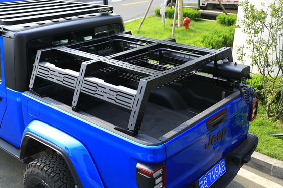 Raki tempat tidur truk yang bisa dilepas, tahan UV, rak kayu