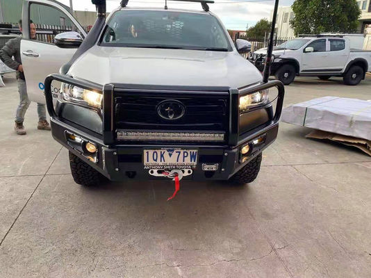Baumper depan berlapis bubuk baja Untuk TOYOTA EU Hilux ISO9001 Baumper Off Road