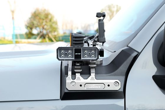 Tangki 300 Aksesoris A Pillar Light Hood Mount Bracket untuk GWM Aluminium Alloy Brackets