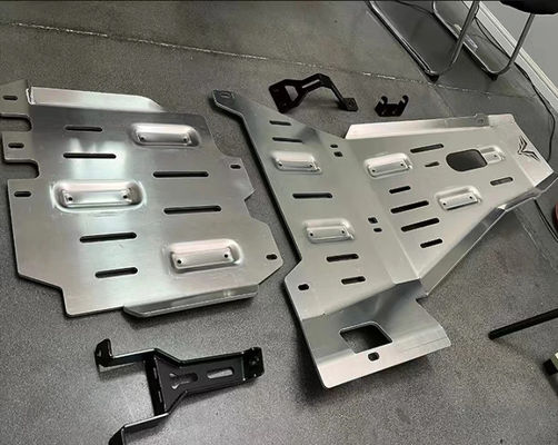 Penutup Mesin Penjaga Tinggi Untuk Jeep Wrangler JL Full Skid Plate 2018- Perak