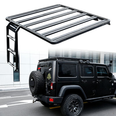 Aluminium Alloy 4x4 Rak atap bagasi untuk Jeep Wrangler JK Mudah instalasi