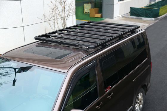 Customized Logo Black Powder Coat Aluminium Alloy Roof Bagasi untuk Volkswagen Multivan