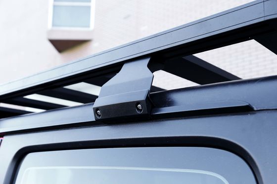 Rak atap paduan aluminium hitam untuk Wrangler JL 25kg beban universal cocok untuk semua model