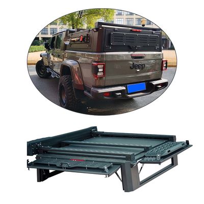 Mengunci Gladiator JT 4x4 Aksesoris Otomotif Alloy Aluminium Pickup Truck Bed Cover Hardtop Waterproof Canopy untuk Jeep