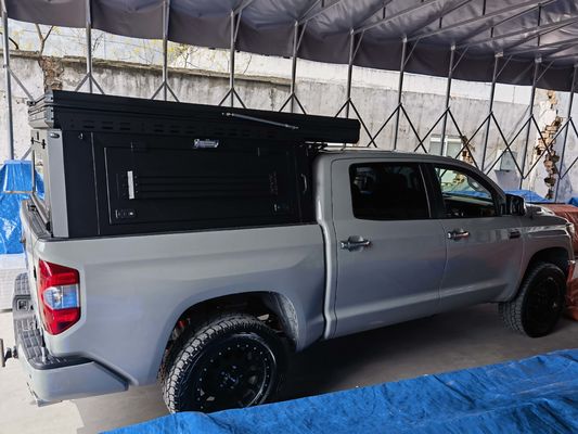 Sistem rak tempat tidur truk baja tahan air untuk kanopi Toyota Tacoma dan penutup hardtop
