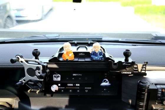 High- Multi-Function Telescopic Rod Car Mobile Phone Bracket untuk Jeep Wrangler JL JK