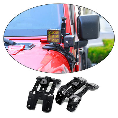 Light Bracket A-Pillar Integrated Lighting System Antenna Holder dan Go Pro Mount untuk Jeep JL