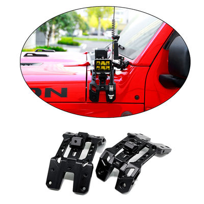 Bracket pemasangan lampu titik kaca depan mobil tahan karat untuk Jeep JL Aluminium Alloy