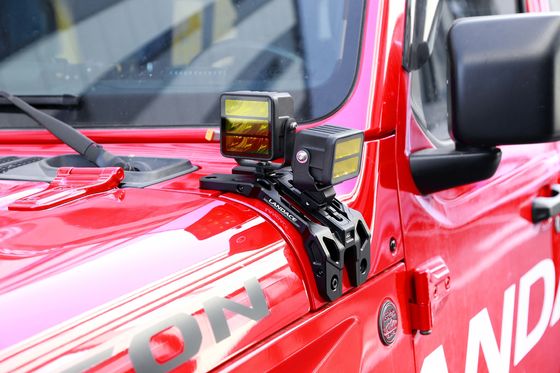 Black Anodizing Light Mounting Brackets Untuk Wrangler JL Aluminium Alloy