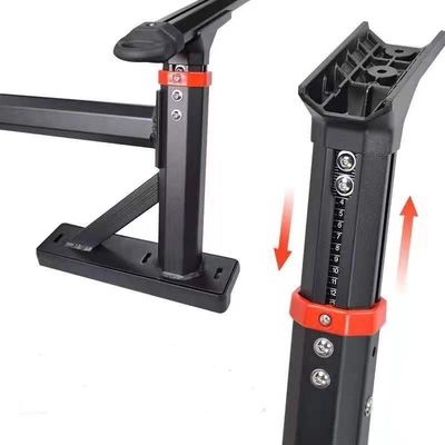 IP Authorized Design Aluminium Hitam yang terlihat ramping Powder Coated Overland Truck Bed Rack
