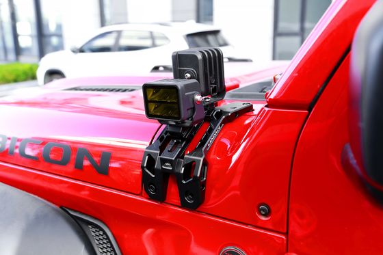 Permukaan Hard Anodizing Aluminium Alloy A Pilar Driving Light Mounting Bracket untuk Jeep JL