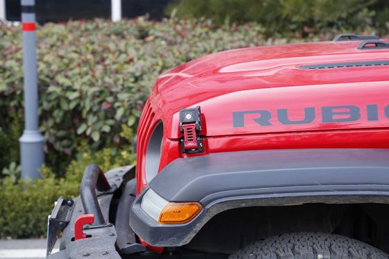 Universal 4x4 Wrangler JK JL Aluminium Alloy Hood Kunci Kunci Kit untuk Jeep Tahun 2018-