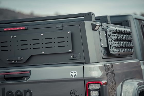 Layanan OEM Diterima Black Powder Coated Truck Canopy untuk Jeep Gladiator Topper Camper