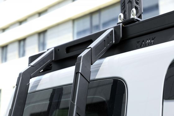 Gaya Mekanis Universal Tangki Stainless 300 4x4 Offroad Rak Atap Side Ladder untuk GWM