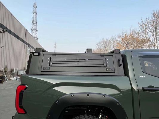 Black Toyota Tundra Pickup Bed Cover dengan Trunk Mount dan Konstruksi Aluminium