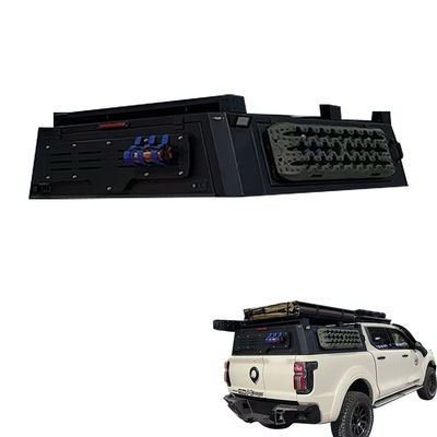 27kg Aluminium Hitam Alloy Low Bed Canopy Untuk GWM POER Pick Truck Back Cover Mobil