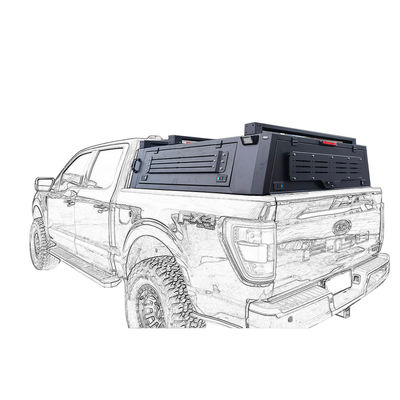 Kanopi Hardtop Aluminium untuk Jeep Gladiator F150 Toyota Tacoma Instalasi Mudah