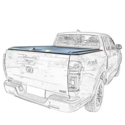 2015 Ram 2500 8ft Aluminium Lipat Hard Truck Bed Cover Dibuat dari baja mangan