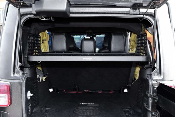 Jeep Wrangler JK Rear Gate Trunk Shelf dengan Powder Coating dan Built-in Storage Shelf