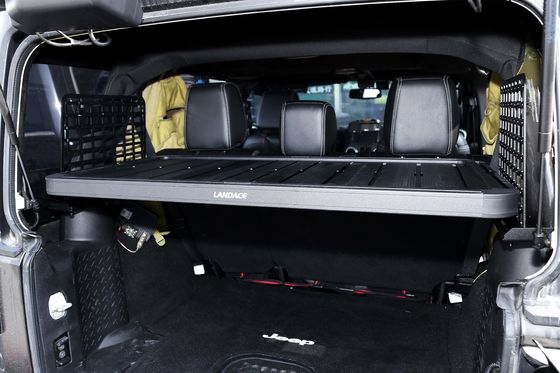 Jeep Wrangler JK Rear Gate Trunk Shelf dengan Powder Coating dan Built-in Storage Shelf