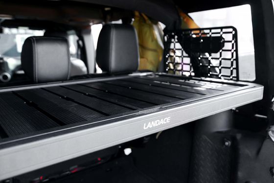 Jeep Wrangler JK Rear Gate Trunk Shelf dengan Powder Coating dan Built-in Storage Shelf
